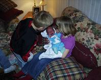 Michael Bachman, Ian Johnson and Chelsea Bachman - house on maple drive