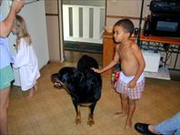 Sydney Hellerich, Fritz Gerald and Adrian Johnson - taken at the house on Maple Drive