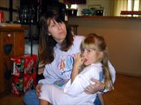 Susan Hellerich and Sydney Hellerich - taken at the house on Maple Drive