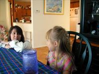 Susan Hellerich and Sydney Hellerich - taken at the house on Maple Drive