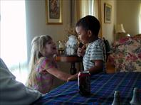 Sydney Hellerich and Adrian Johnson - taken at the house on Maple Drive